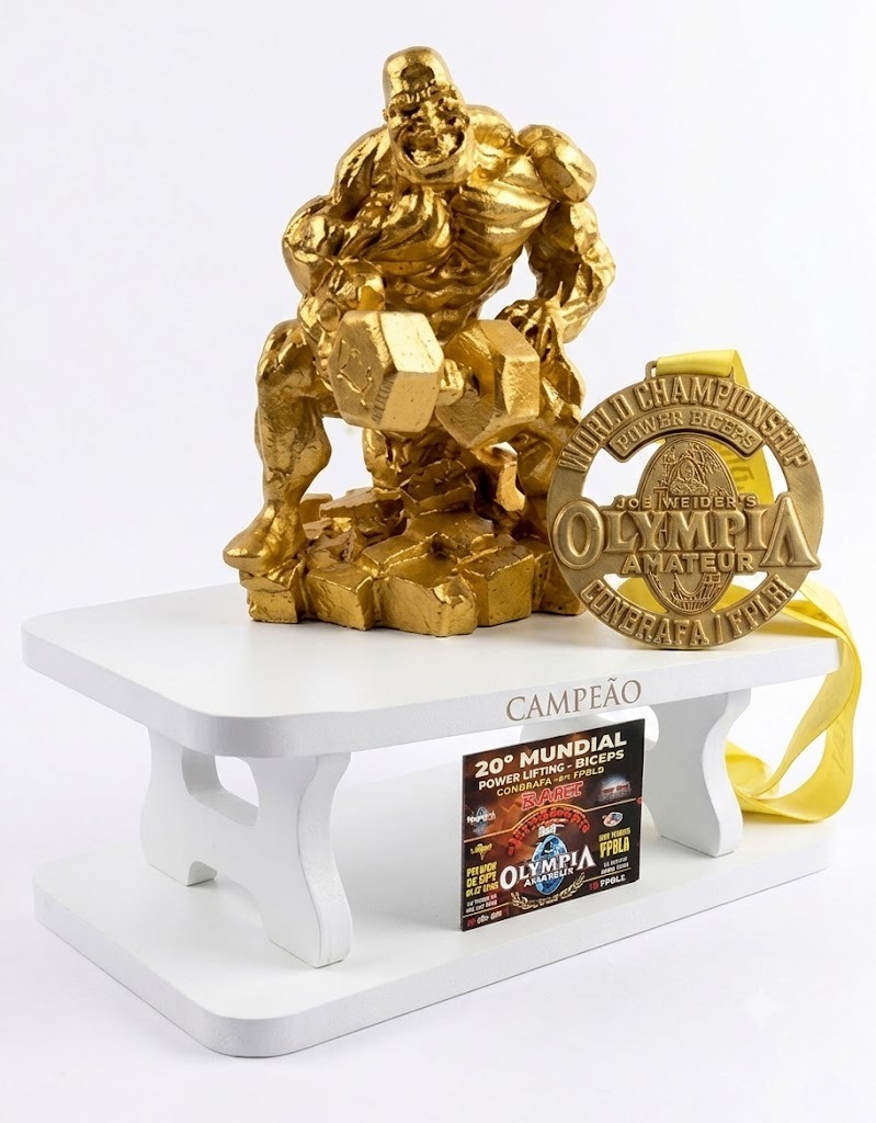 20º Mundial Powerlifting e Bíceps – Troféus personalizados aguardam os campeões!